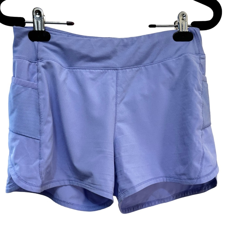 athleta record breaker shorts periwinkle blue